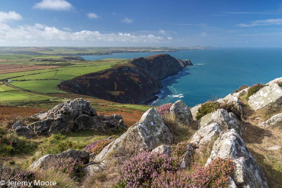 St David's Head (in the far distance) from Garn Fawr.